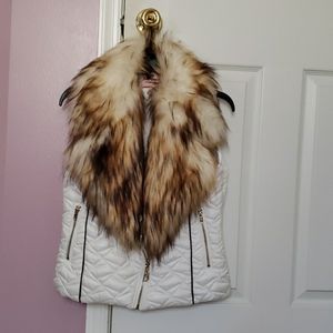 Juicy Couturier Quilted Faux Fur vest